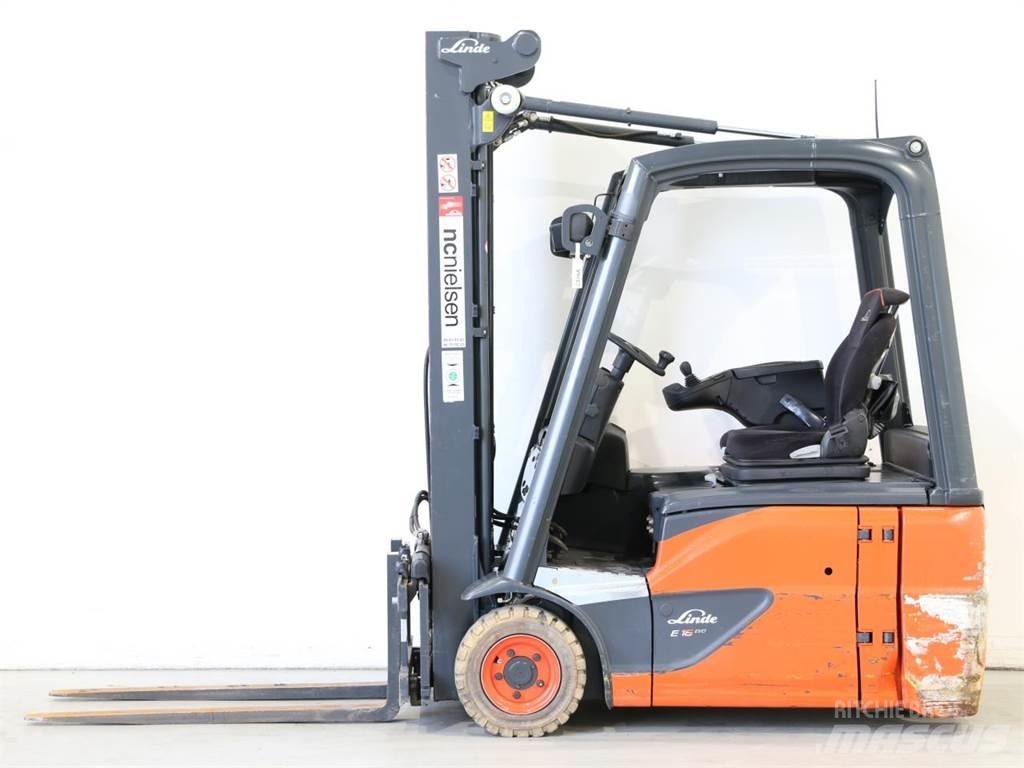 Linde E16/386-02 EVO 전동 지게차