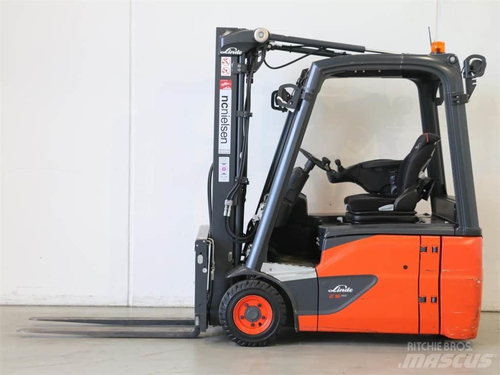 Linde E16/386-02 EVO 전동 지게차