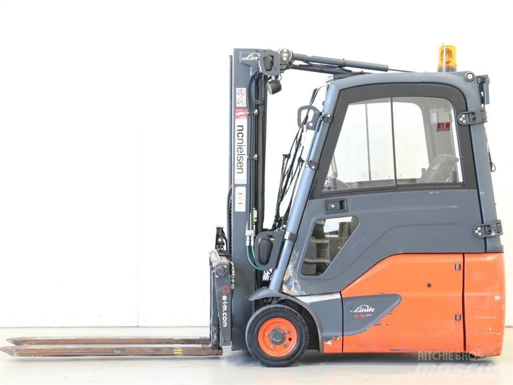 Linde E16/386-02 EVO 전동 지게차