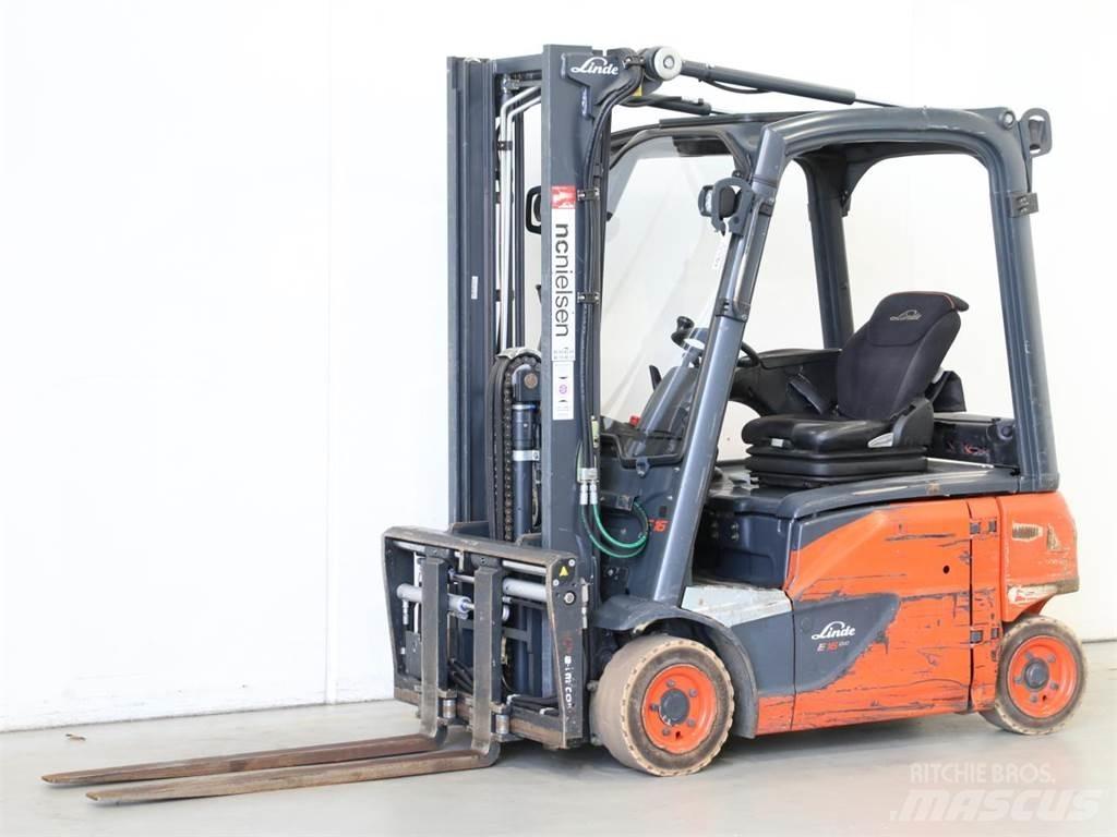 Linde E16P/386-02 전동 지게차