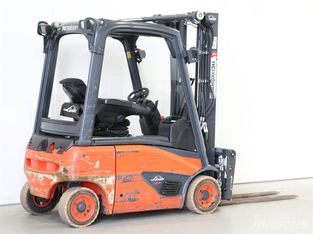 Linde E16P/386-02 전동 지게차