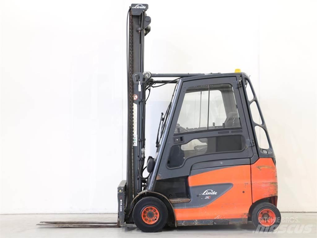 Linde E20/600H/387 전동 지게차