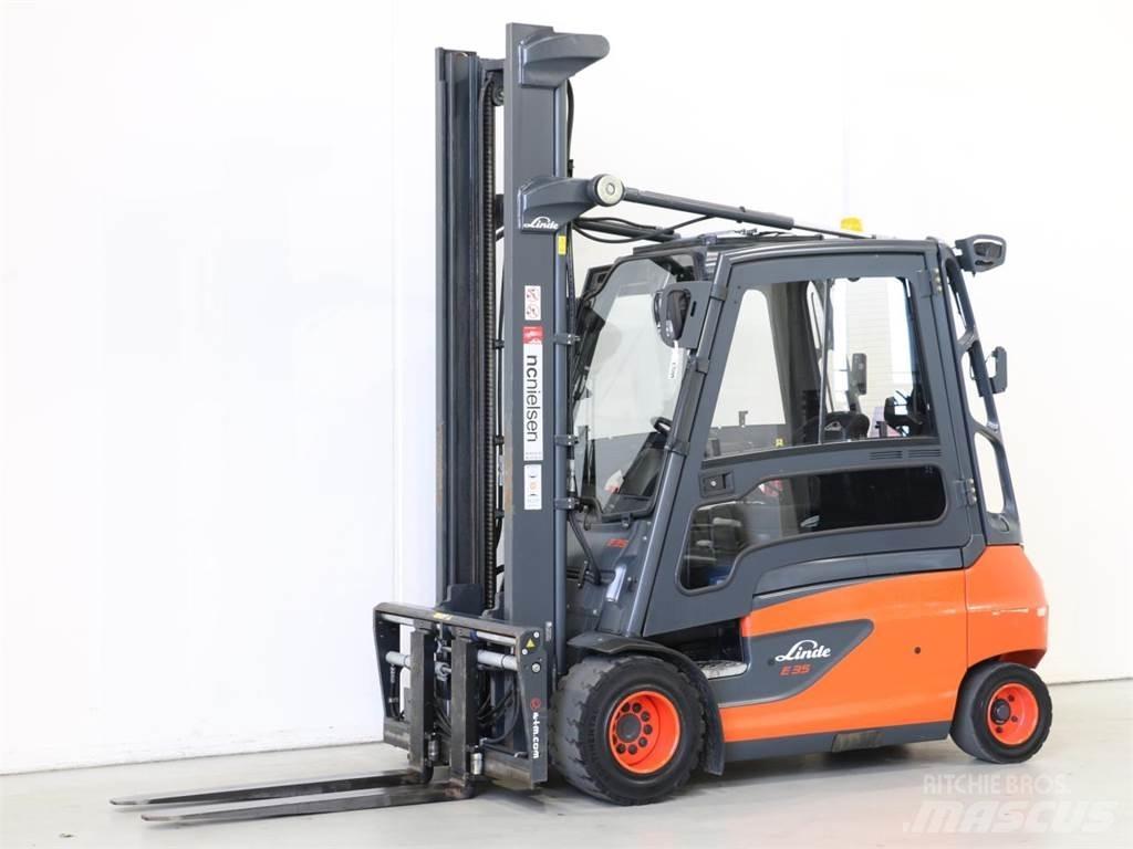 Linde E35L/387-01 전동 지게차