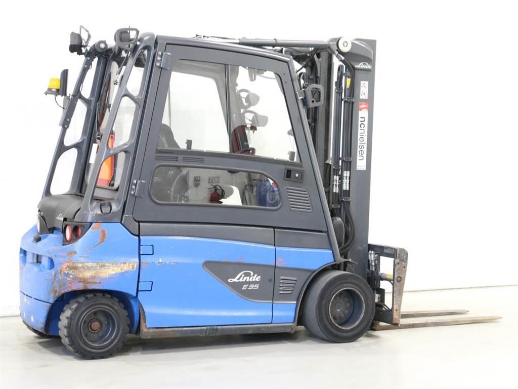 Linde E35L/387-01 전동 지게차