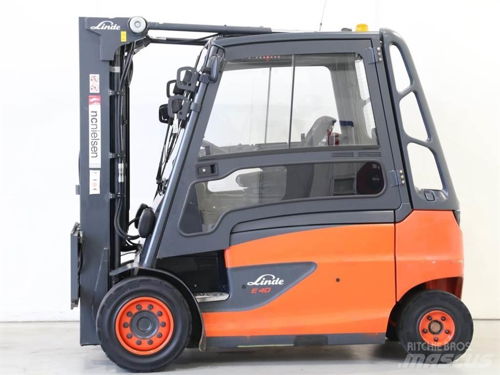 Linde E40/600HL/388 전동 지게차