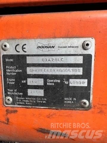 Doosan DX420LC 대형 굴삭기 29톤 이상