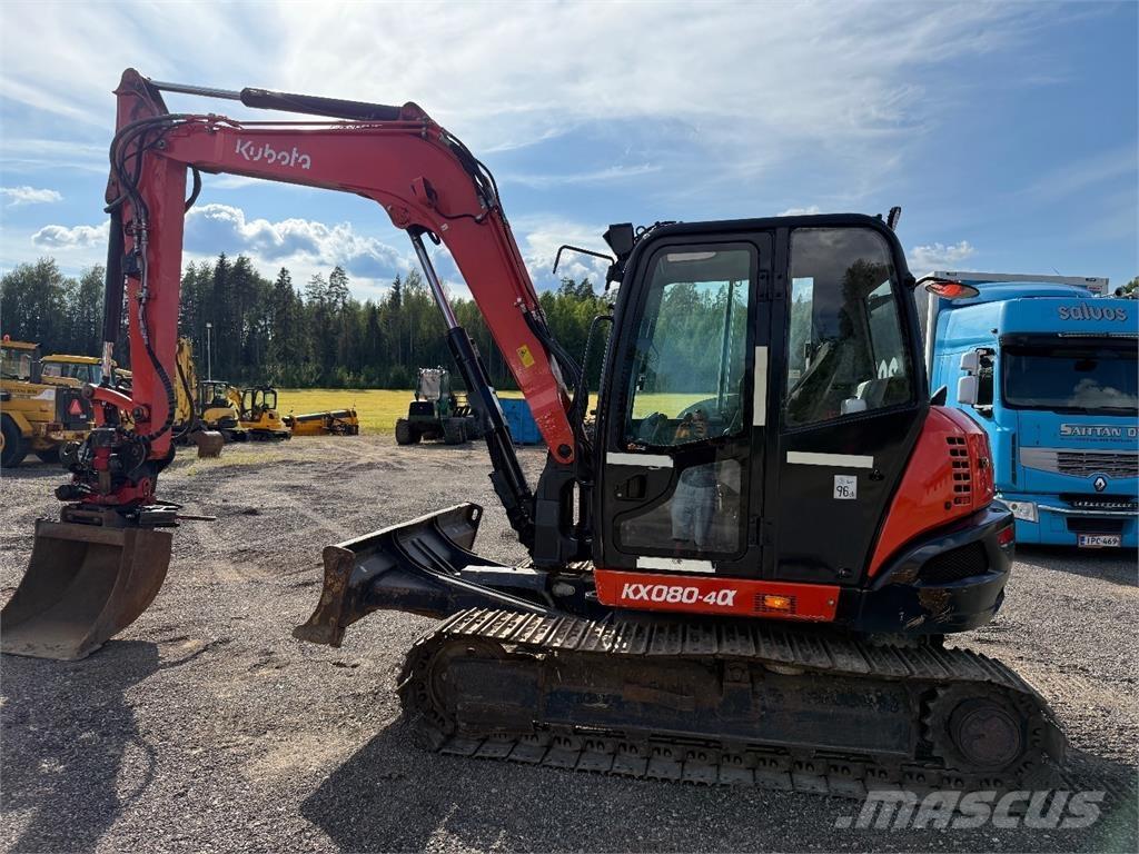 Kubota KX080-4 중형굴삭기 7톤-28톤