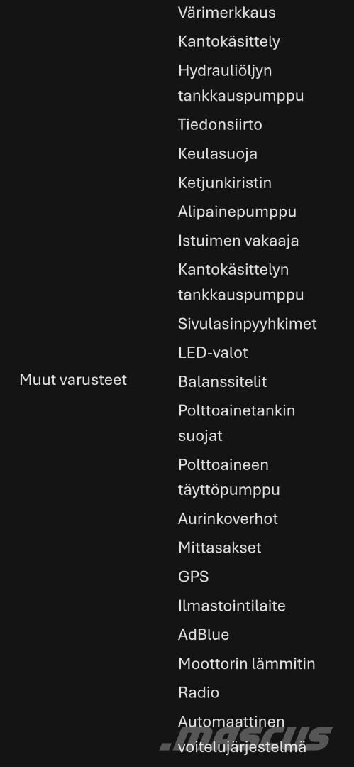 Ponsse Cobra 원목 하베스터