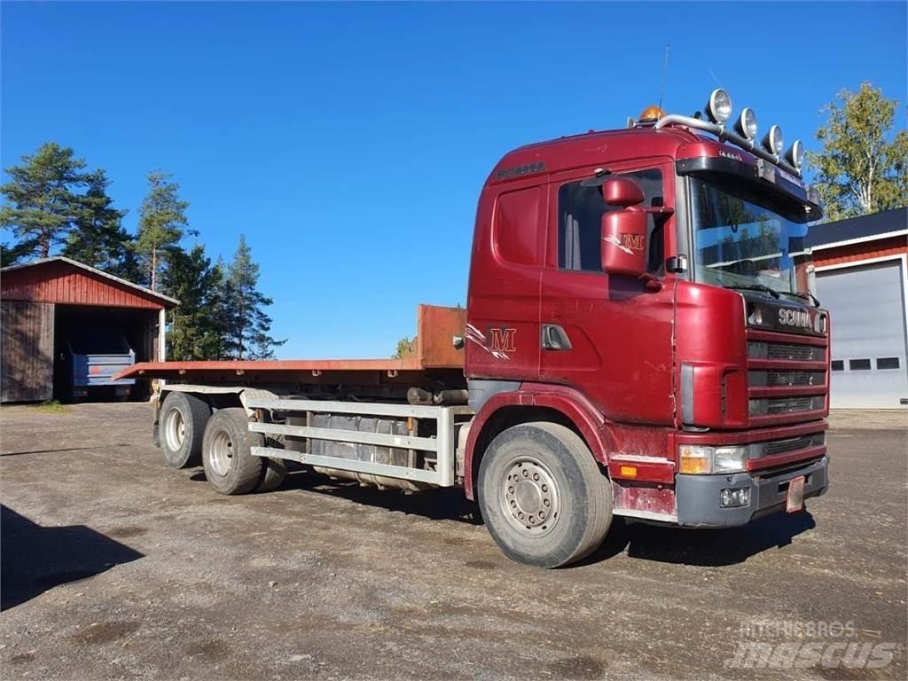 Scania 144G 460 훅 리프트 트럭