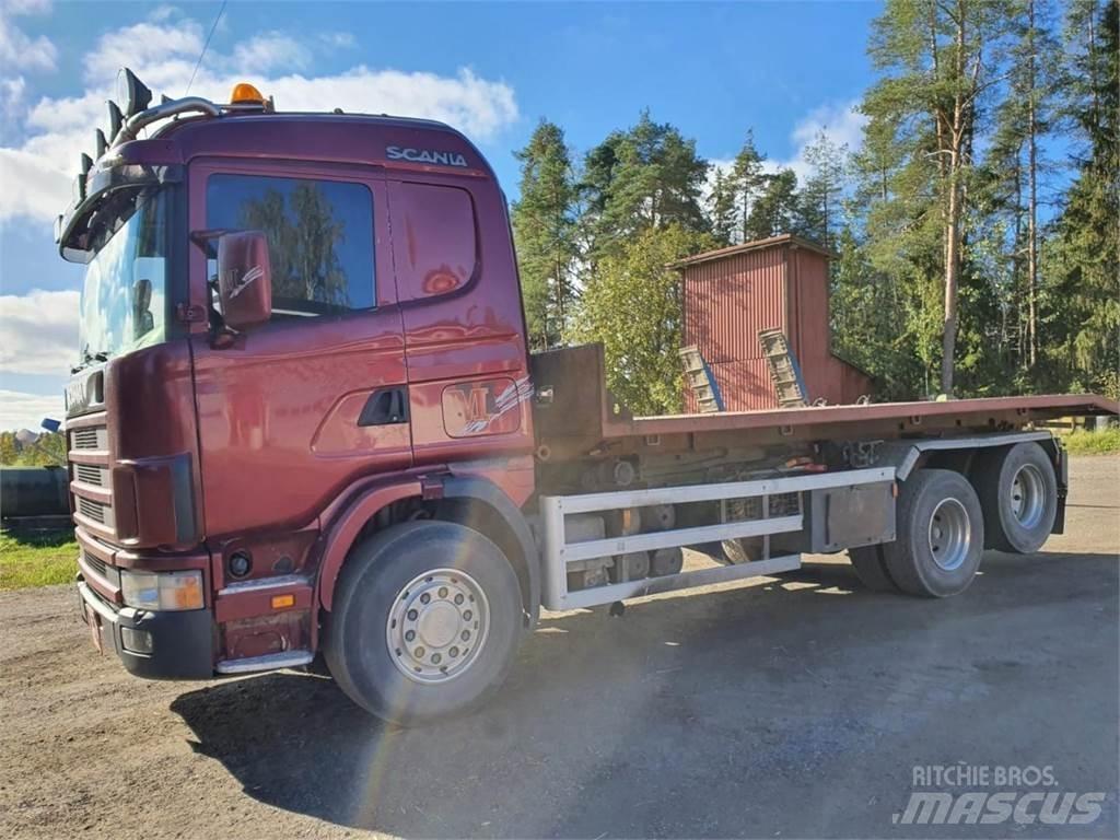 Scania 144G 460 훅 리프트 트럭