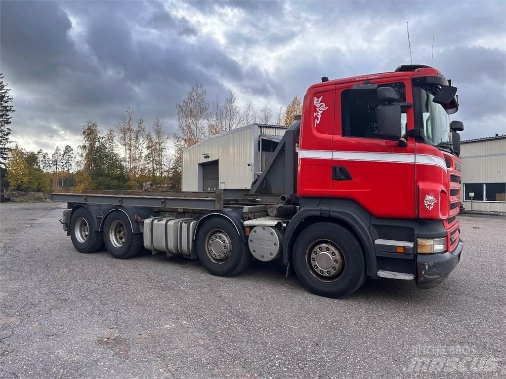 Scania R500 8X4 훅 리프트 트럭