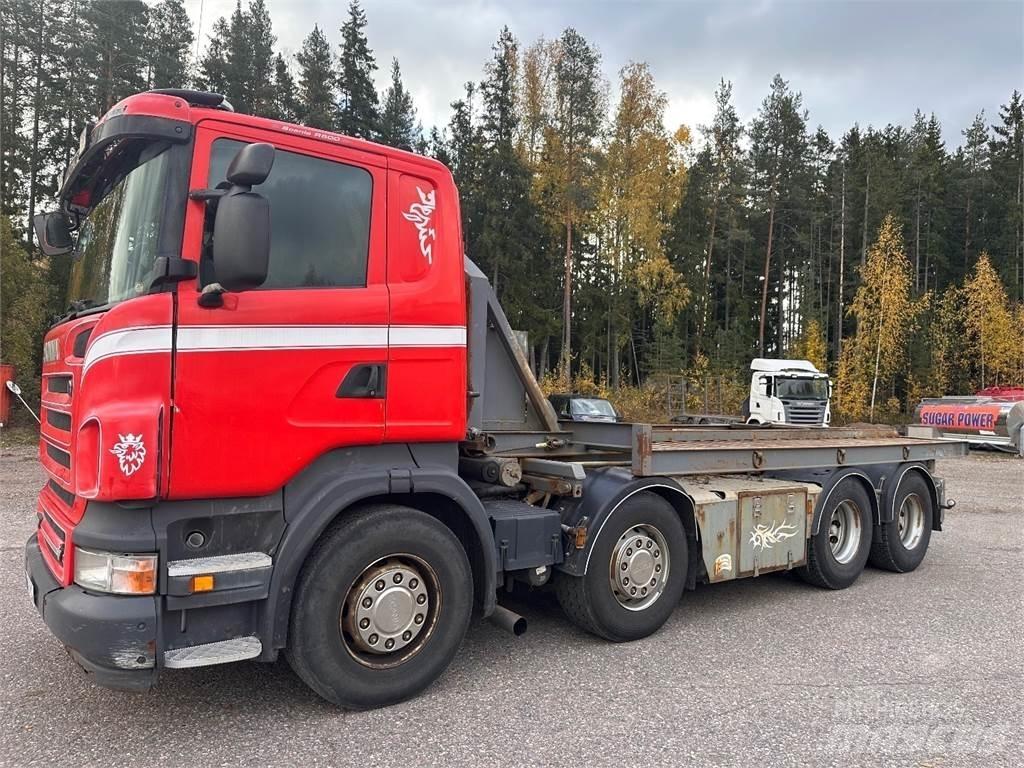 Scania R500 8X4 훅 리프트 트럭