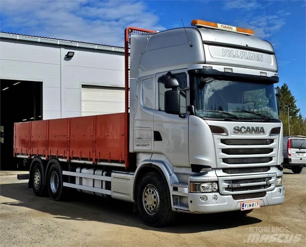 Scania R520 6x2 플랫베드/드롭사이드 트럭