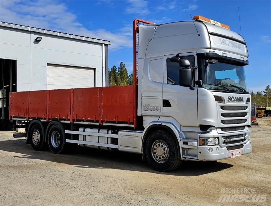 Scania R520 6x2 플랫베드/드롭사이드 트럭