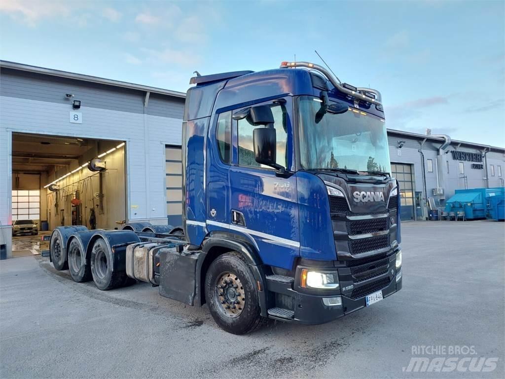 Scania R580 새시 운전실 트럭