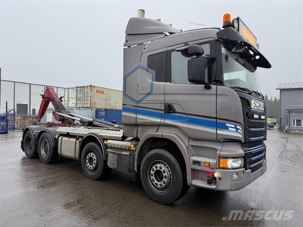 Scania R730 훅 리프트 트럭