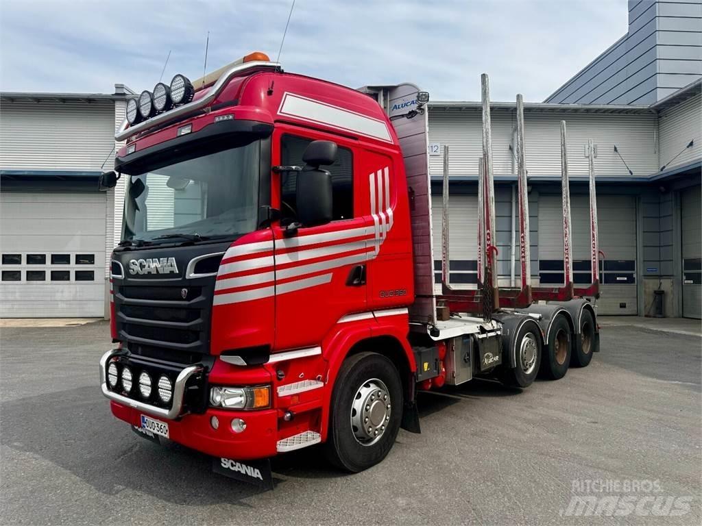 Scania R730 8x4 목재 트럭