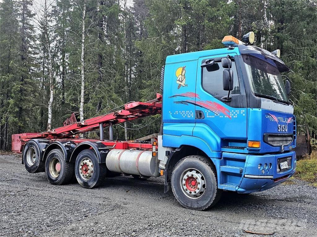 Sisu E12M 8X2 훅 리프트 트럭