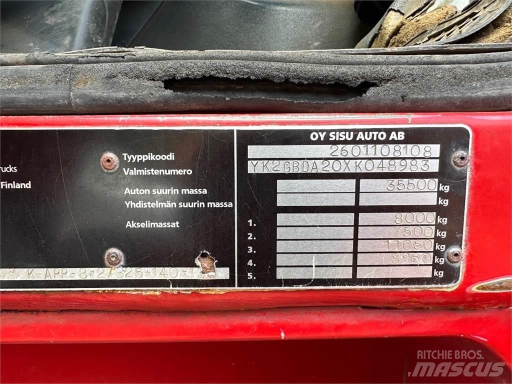Sisu E14 8x2 훅 리프트 트럭