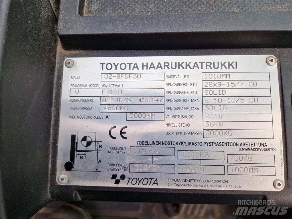 Toyota 02-8FDF30 디젤 지게차