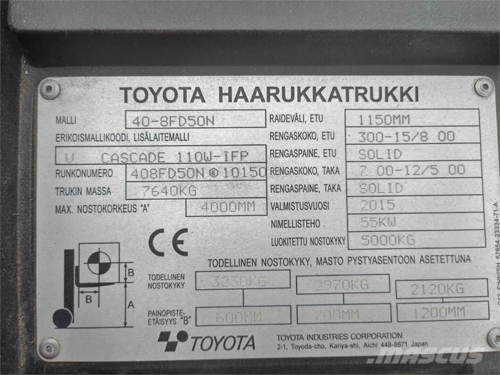 Toyota 40-8FD50N 디젤 지게차