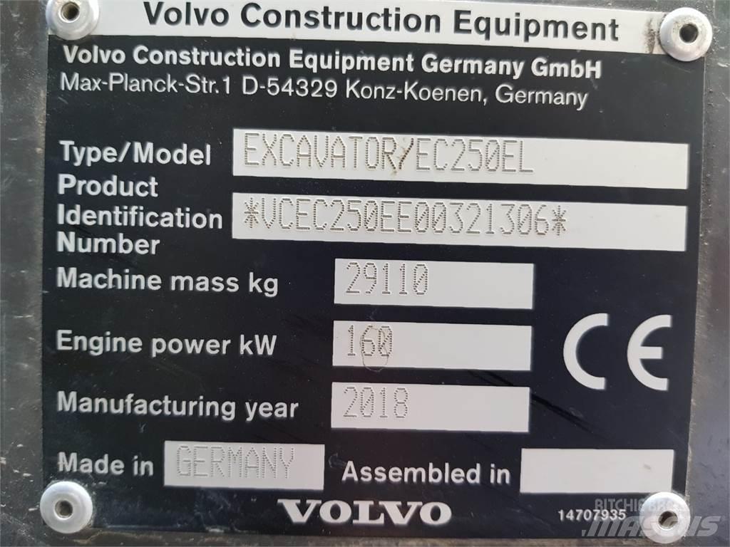 Volvo EC250EL 대형 굴삭기 29톤 이상
