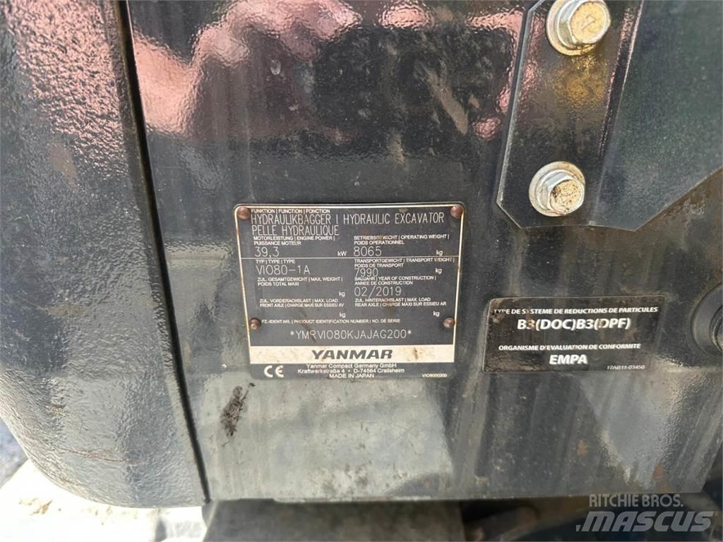 Yanmar Vio 80-1A 중형굴삭기 7톤-28톤