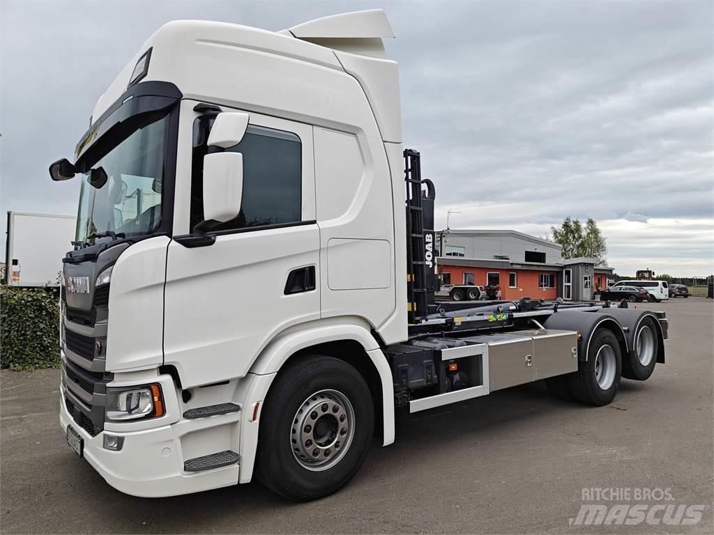 Scania G500 훅 리프트 트럭