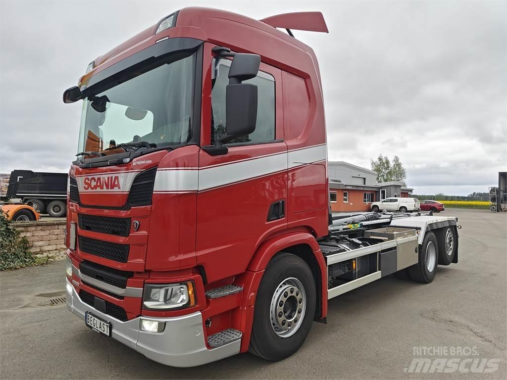 Scania R500 훅 리프트 트럭