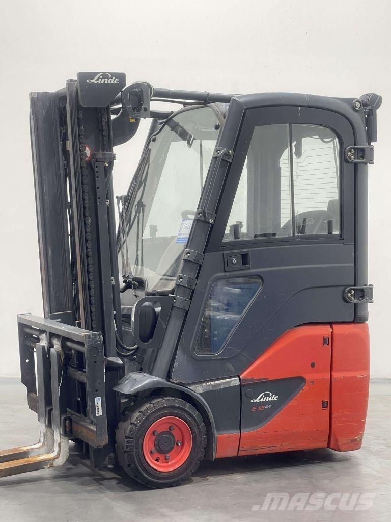Linde E12-02-386 전동 지게차