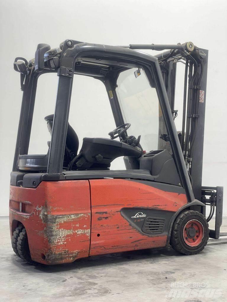 Linde E16-02-386 전동 지게차