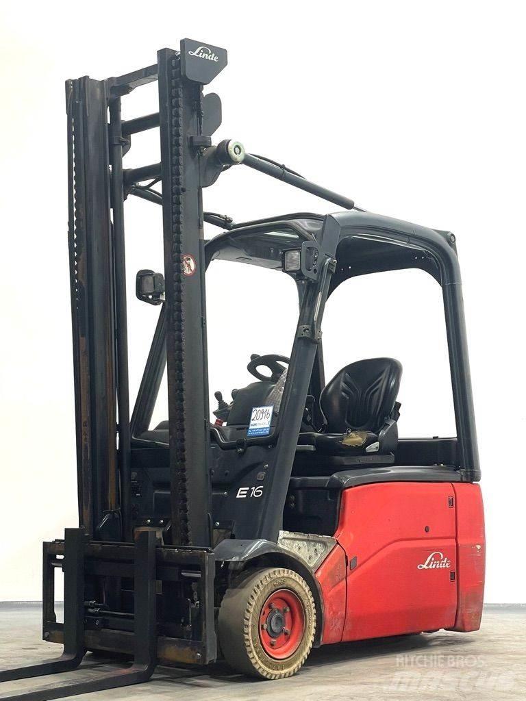 Linde E16-386 전동 지게차
