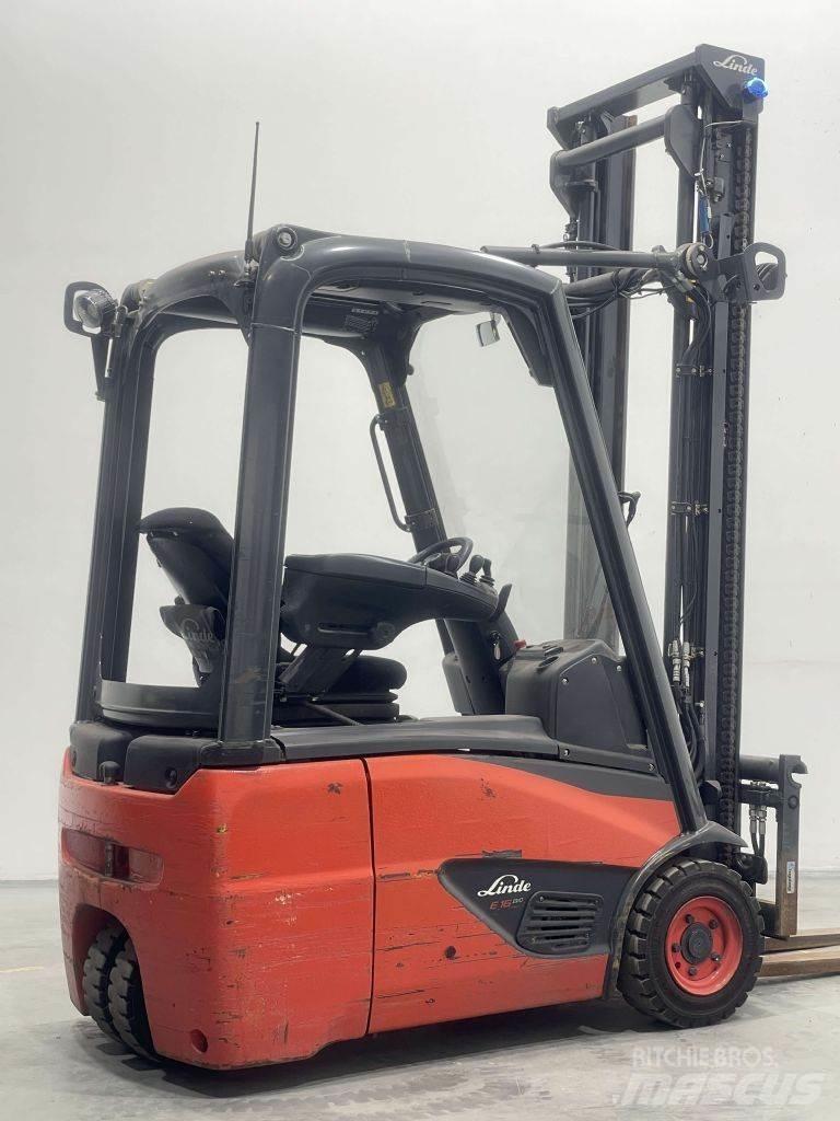 Linde E16C-02-386 전동 지게차