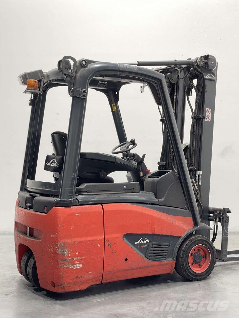 Linde E16C-02-386 전동 지게차