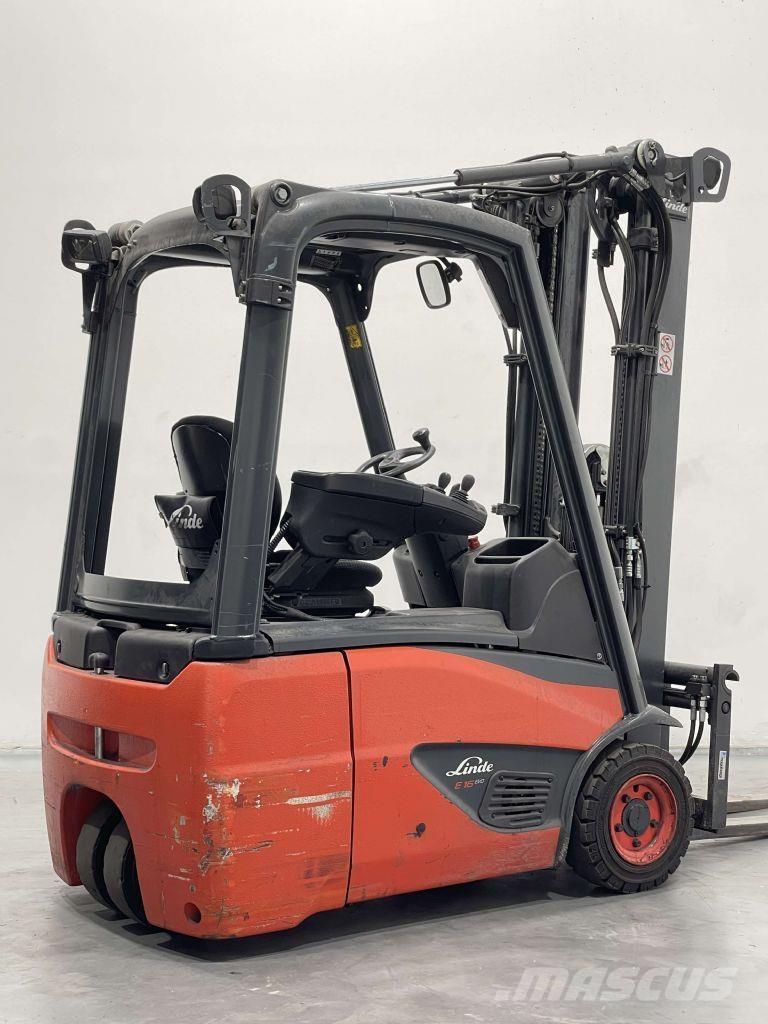 Linde E16C-02-386 전동 지게차