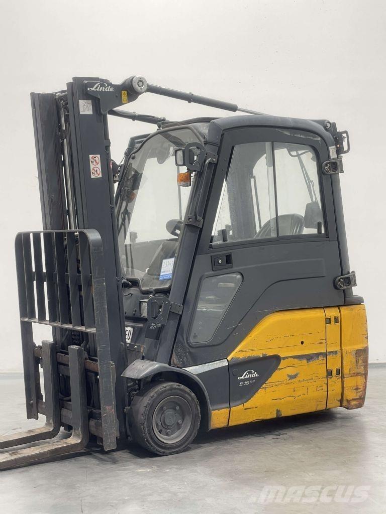 Linde E16L-02-386 전동 지게차