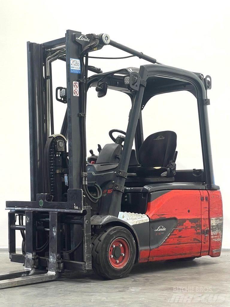 Linde E16L-386-EVO 전동 지게차
