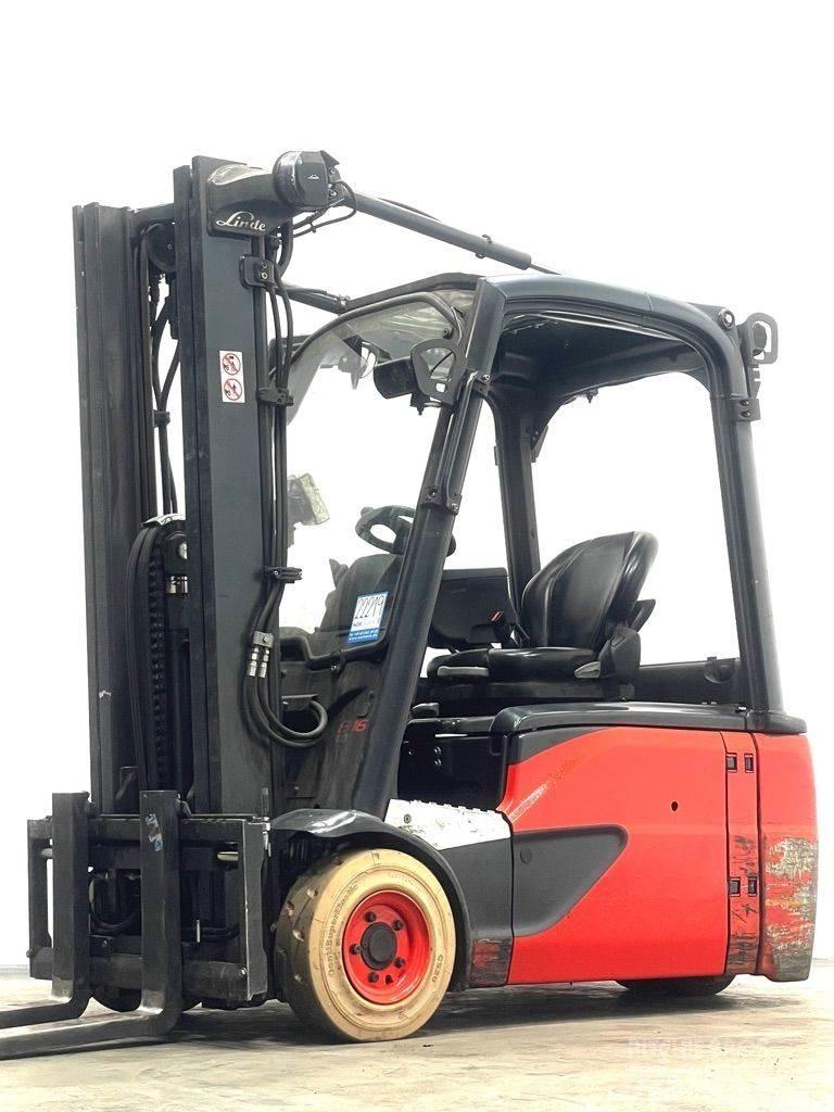 Linde E16L-386-EVO 전동 지게차