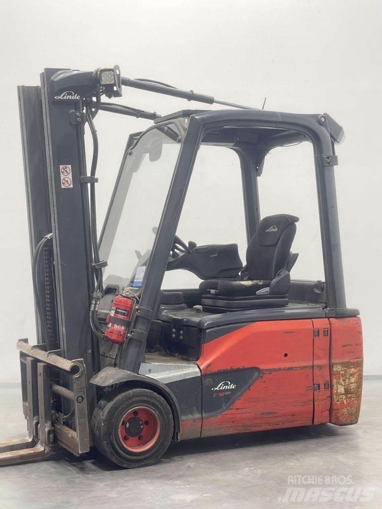 Linde E18L-02-386 전동 지게차