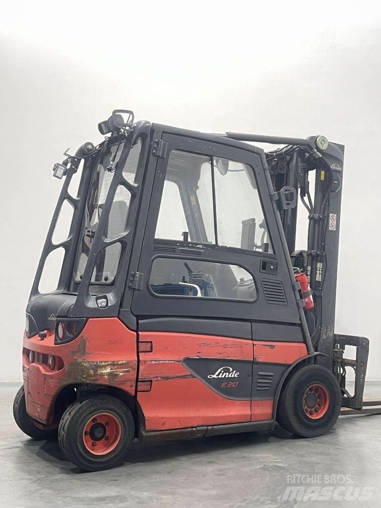 Linde E20-01-387 전동 지게차