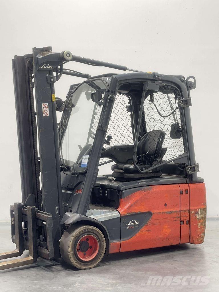 Linde E20L-02-386 전동 지게차