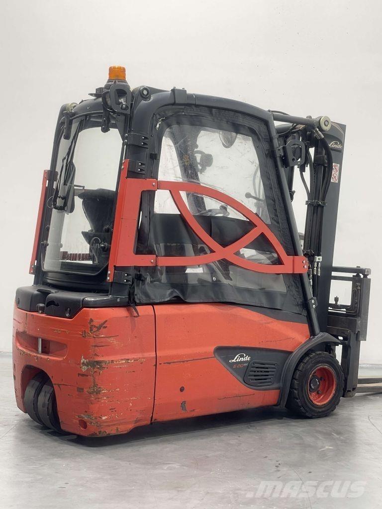 Linde E20L-02-386 전동 지게차
