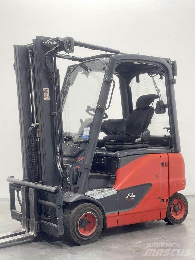 Linde E20PH-02-386 전동 지게차
