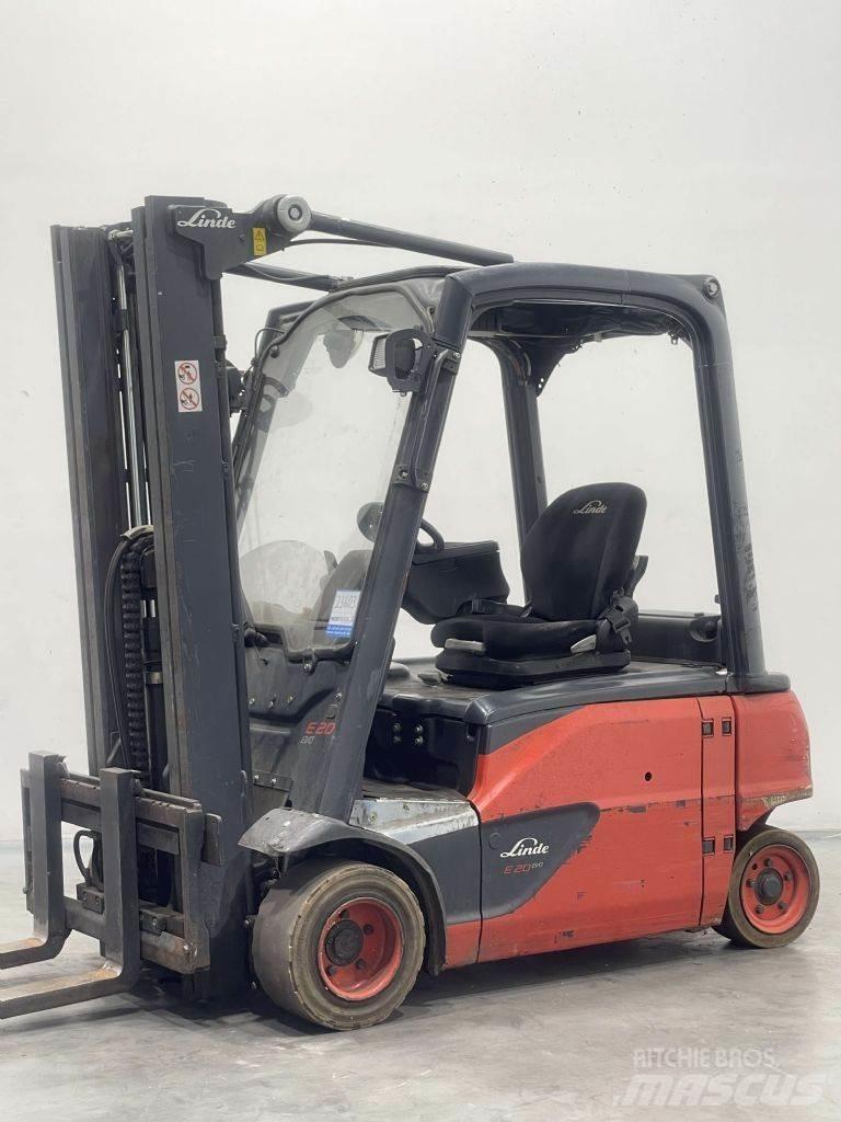 Linde E20PL-02-386 전동 지게차