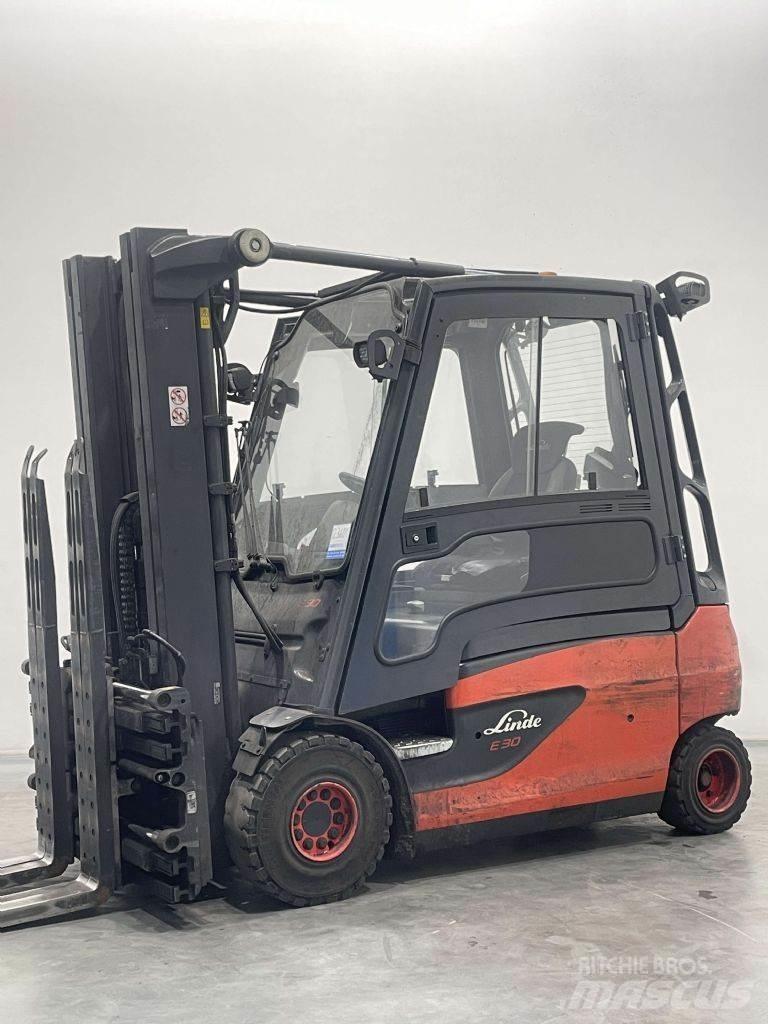 Linde E30L-01-387 전동 지게차