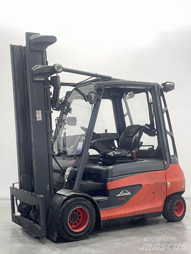 Linde E35L-01-387 전동 지게차
