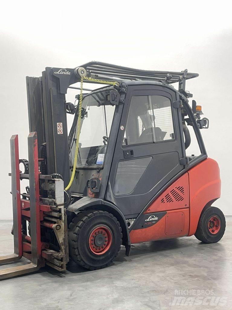 Linde H35D-02-393 디젤 지게차