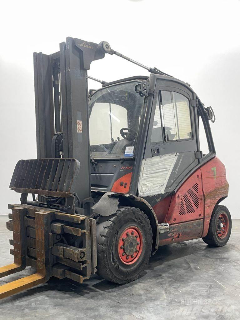 Linde H50D-02-394 디젤 지게차