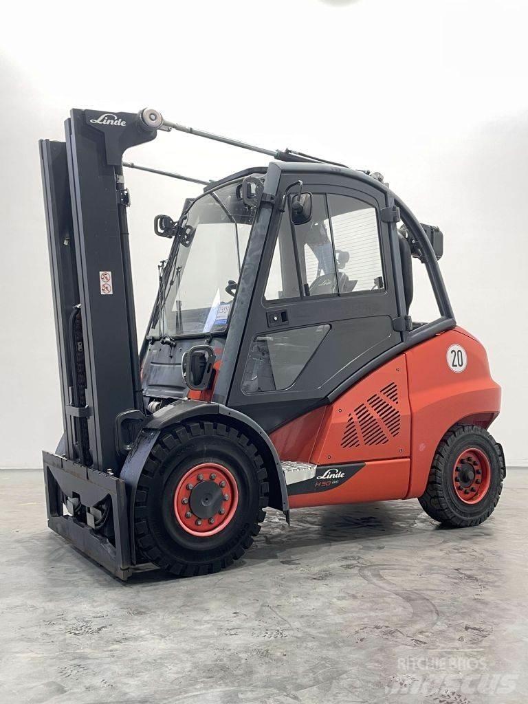 Linde H50D-02-394/600 디젤 지게차