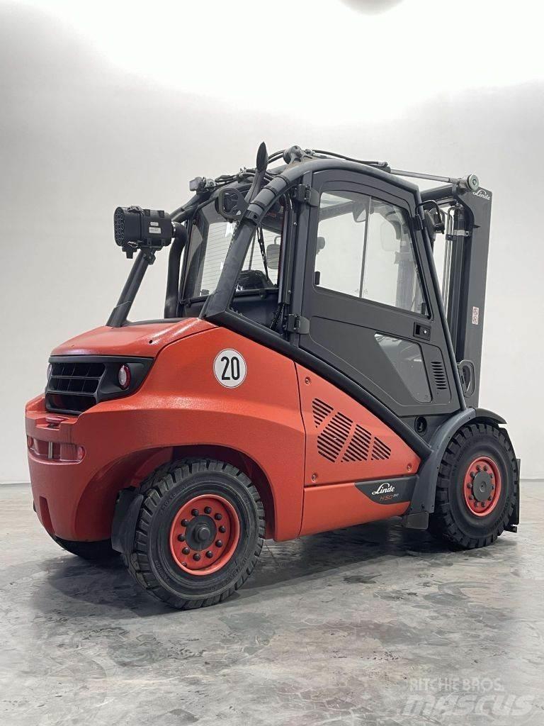 Linde H50D-02-394/600 디젤 지게차